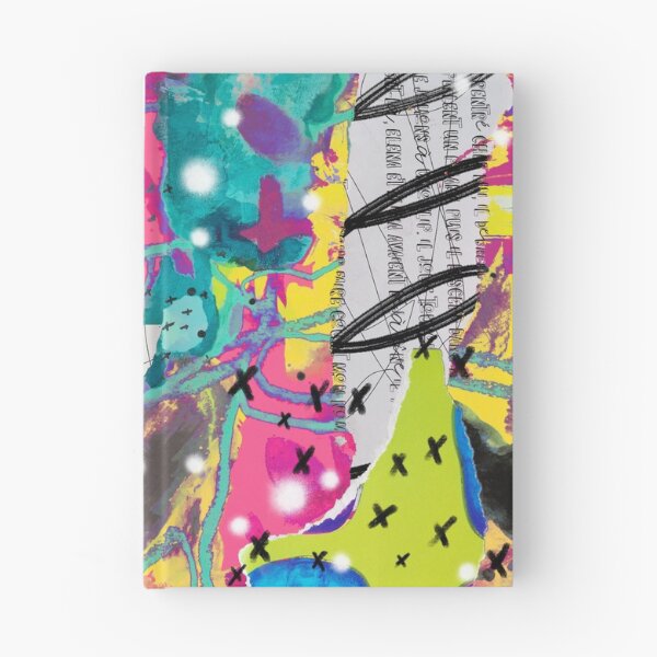 Item preview, Digitally manipulated multicolored mixed media abstract collage art painting designed and sold by Lanie K Art.