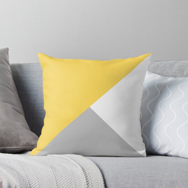 Item preview, Tricolor Silver Gray Mustard Yellow And White III designed and sold by rewstudio.