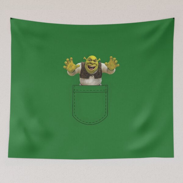 Item preview, Raised Hands Pocket Shrek designed and sold by Vernen Ink.