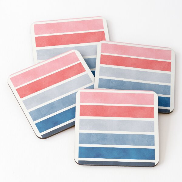 Item preview, Minimal Abstract - Blues and Pinks designed and sold by Blue-Banana.