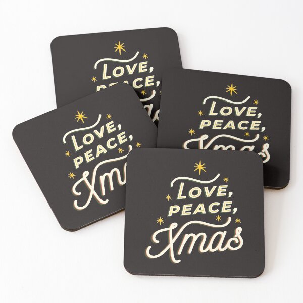 Item preview, LOVE PEACE XMAS CHRISTMAS HAT GIFT T-SHIRT TEE SWEATER CASE STICKER designed and sold by Timcito.
