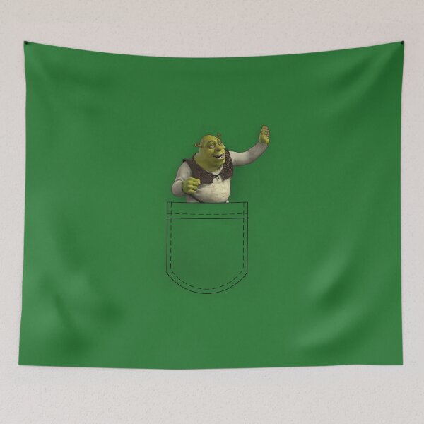 Item preview, Waving Pocket Shrek designed and sold by Vernen Ink.