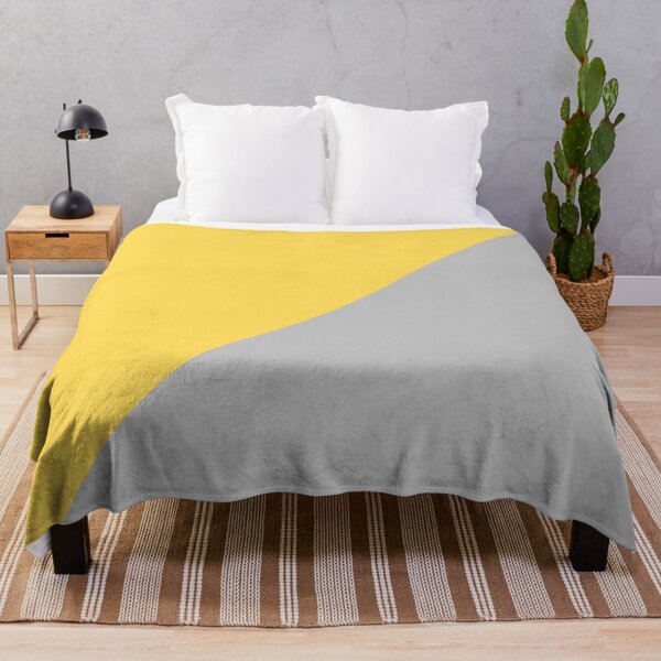 Item preview, Diagonal Mustard Yellow And Silver Gray designed and sold by rewstudio.