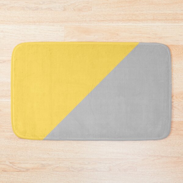Item preview, Diagonal Mustard Yellow And Silver Gray designed and sold by rewstudio.