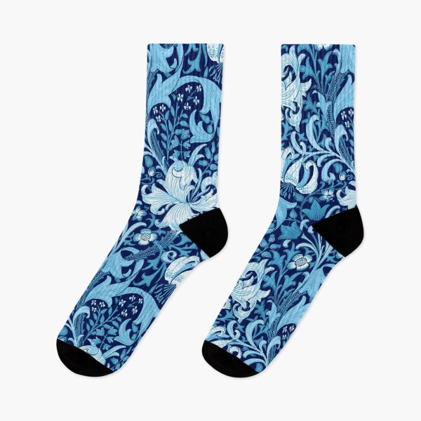 Item preview, William Morris Iris and Lily, Indigo Blue designed and sold by Marymarice.