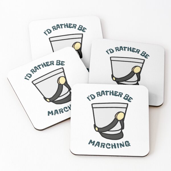 Item preview, Marching Band - I'd Rather Be Marching designed and sold by BandMomDesigns.