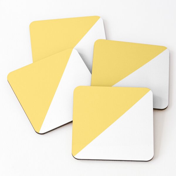 Item preview, Diagonal Mustard Yellow And White designed and sold by rewstudio.