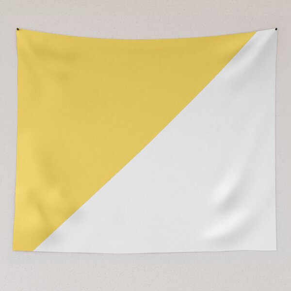 Item preview, Diagonal Mustard Yellow And White designed and sold by rewstudio.