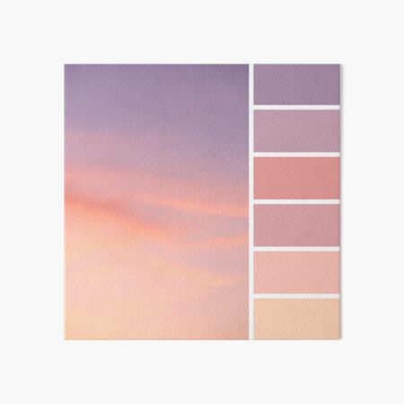 "Dreamy Sunset Skies Colour Palette" Art Board Print For Sale By ...