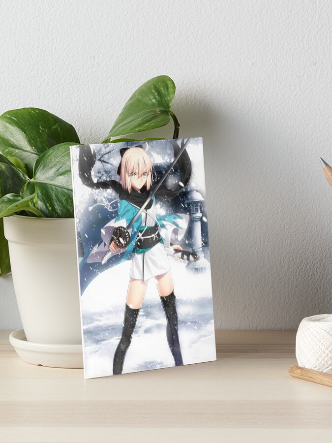 Fate Grand Order Fgo Okita Souji Art Board Print By Wabobabo Redbubble