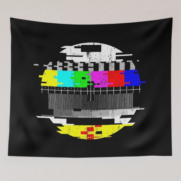 Item preview, Vintage Glitched TV Test Pattern Graphic designed and sold by MartineMeeka.