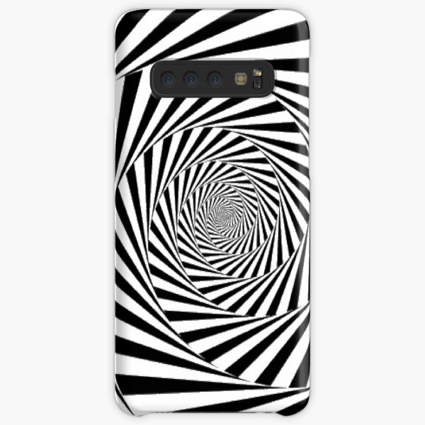 #Optical #Illusion #OpticalIllusion #VisualArt Black and White znamenski.redbubble.com Samsung Galaxy Snap Case