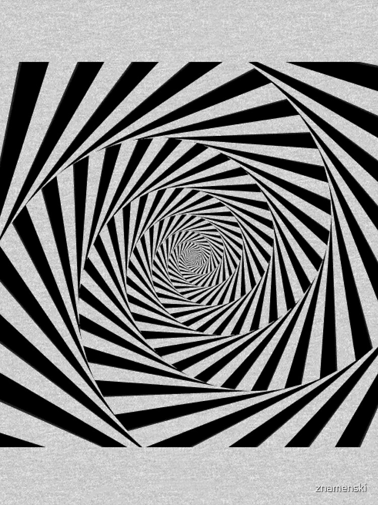 #Optical #Illusion #OpticalIllusion #VisualArt Black and White znamenski.redbubble.com by znamenski