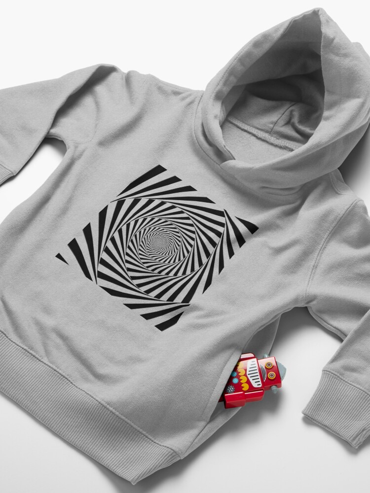Alternate view of #Optical #Illusion #OpticalIllusion #VisualArt Black and White znamenski.redbubble.com Toddler Pullover Hoodie