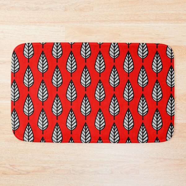 Item preview, Beech Leaf Pattern, Red, Black and Gray designed and sold by Marymarice.