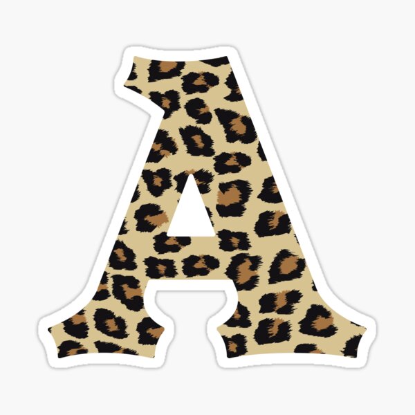 Item preview, Letra A Leopard Cheetah Monogram Initial designed and sold by SqueakyRicardo.