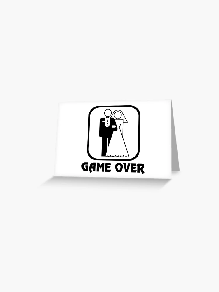 Game Over - Funny Marriage Sticker for Sale by Qkibrat