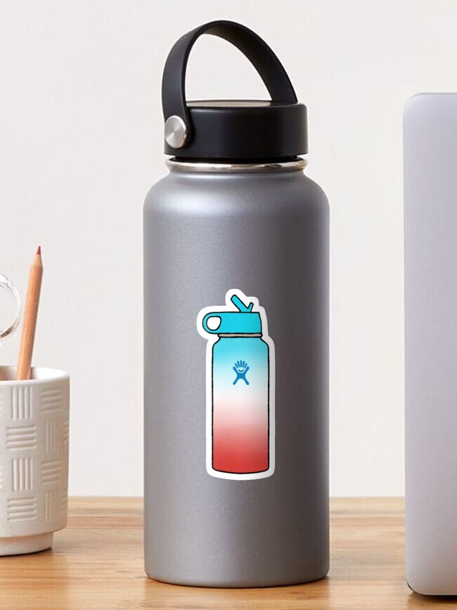 hydro flask stickers blue