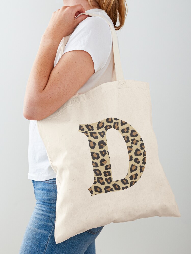 Monogrammed Leopard Tote Bag