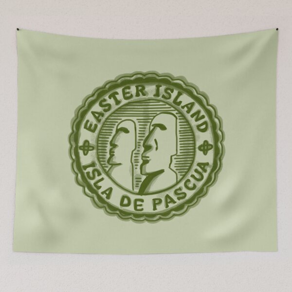 Item preview, Easter Island designed and sold by bubbliciousart.
