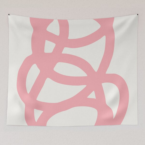 Item preview, Abstract Brushstroke Knot - Pink designed and sold by Blue-Banana.