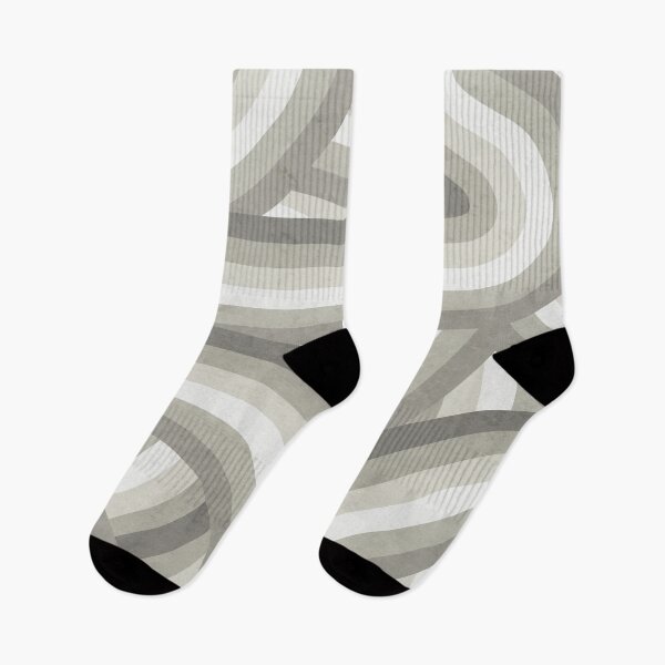 Item preview, Modern Beige/Greige Rainbow Stripes Pattern designed and sold by itsjensworld.