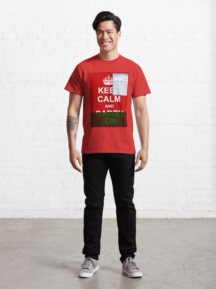 Alternate view of Keep calm and (real glitch) Classic T-Shirt
