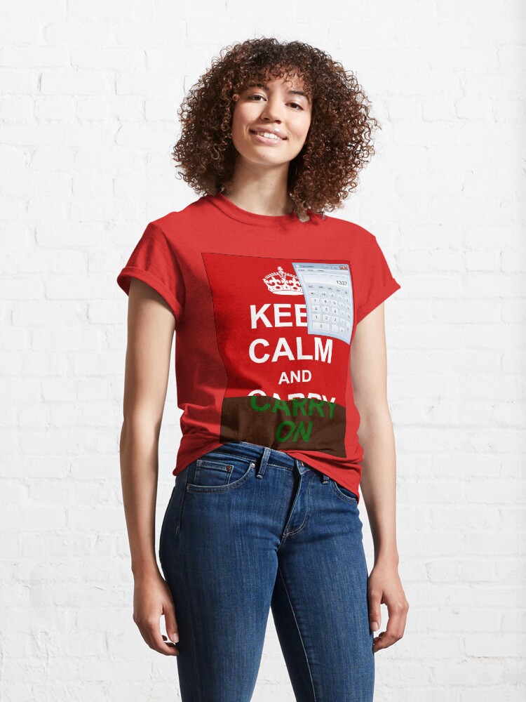 Alternate view of Keep calm and (real glitch) Classic T-Shirt
