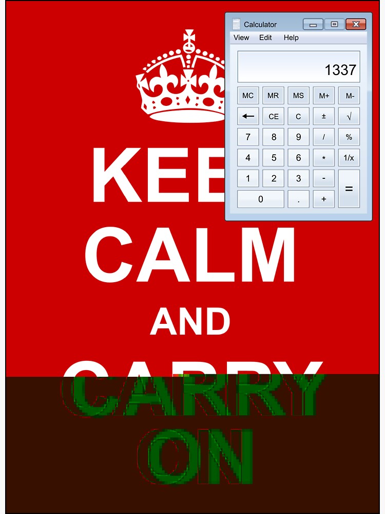 Keep calm and (real glitch) by Ange4771