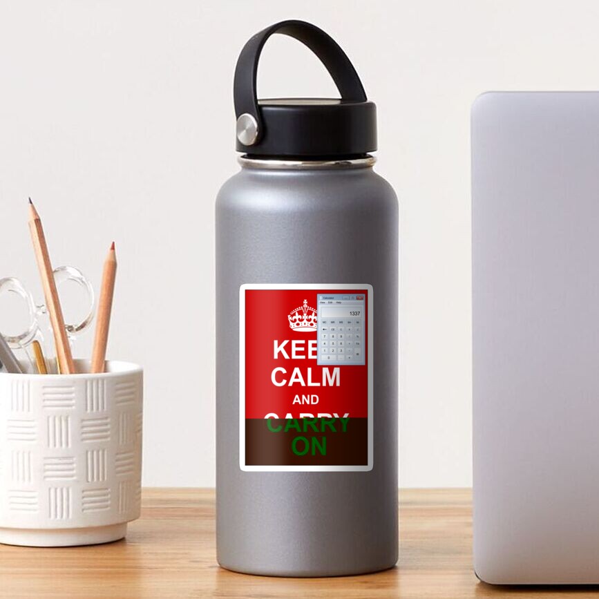 Keep calm and (real glitch) Sticker