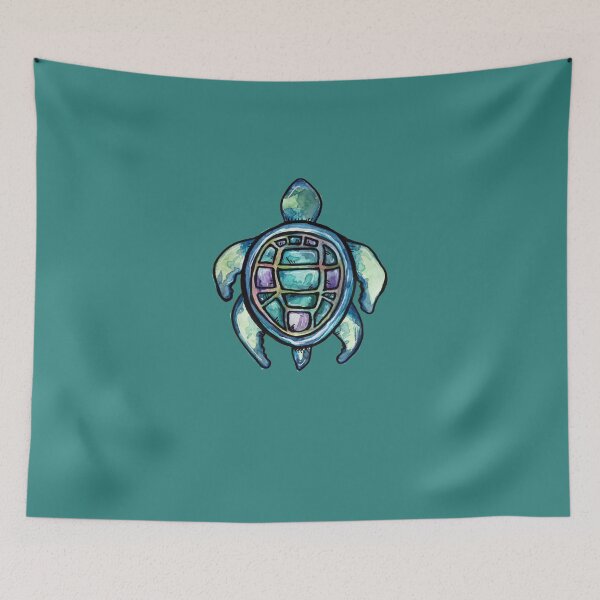 Item preview, Watercolor sea turtle designed and sold by FrictionMaxxing.