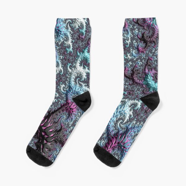 Trippy Fractal Socks