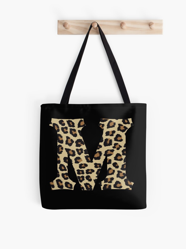 Monogram Animal Print Tote