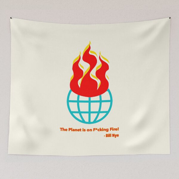 Item preview, The Planet is on F*cking Fire! red designed and sold by Thelittlelord.