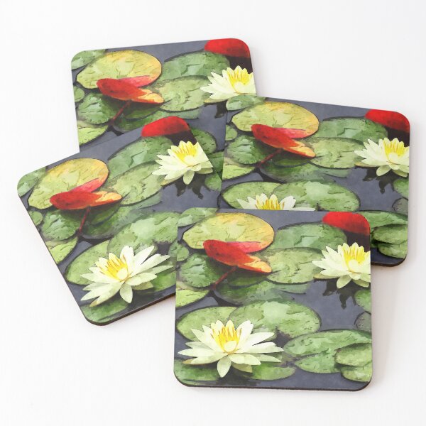 Item preview, Water Lily Pond in Autumn designed and sold by Susan Savad.