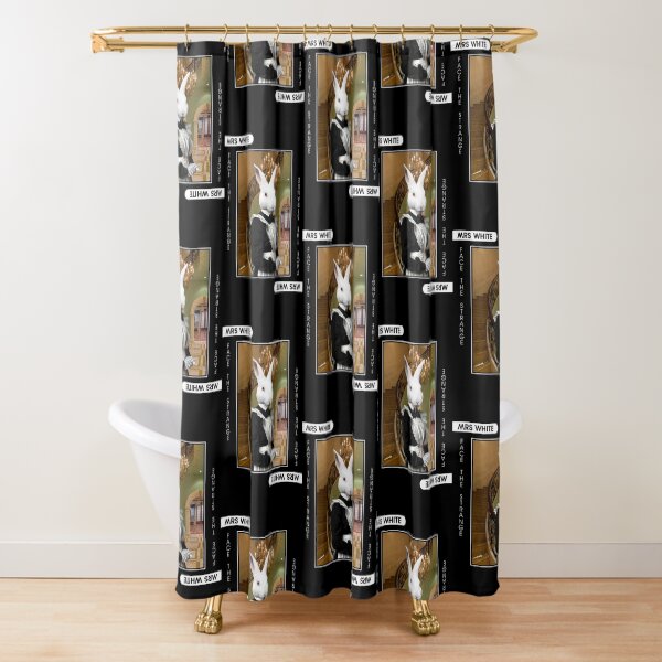 Mrs White Shower Curtain