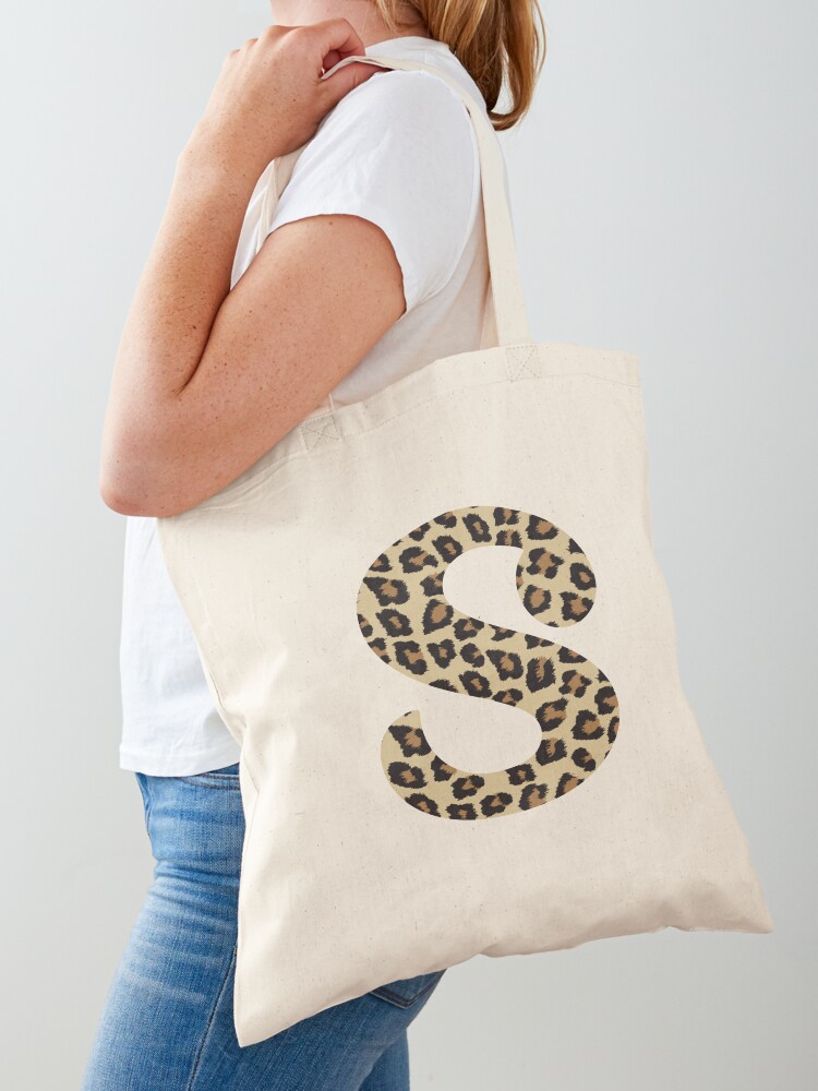 Monogrammed Leopard Tote Bag