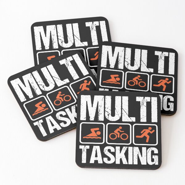 Item preview, Triathlon Funny Multitasking Triathlete Gift designed and sold by inkedtee.