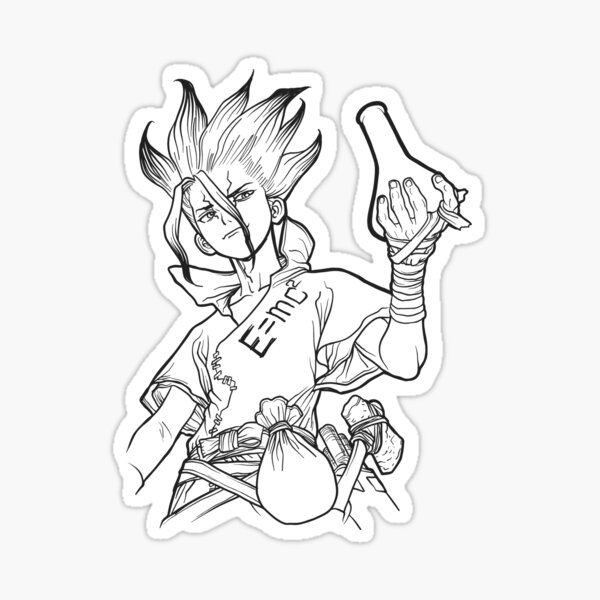 Stone scientist Sticker