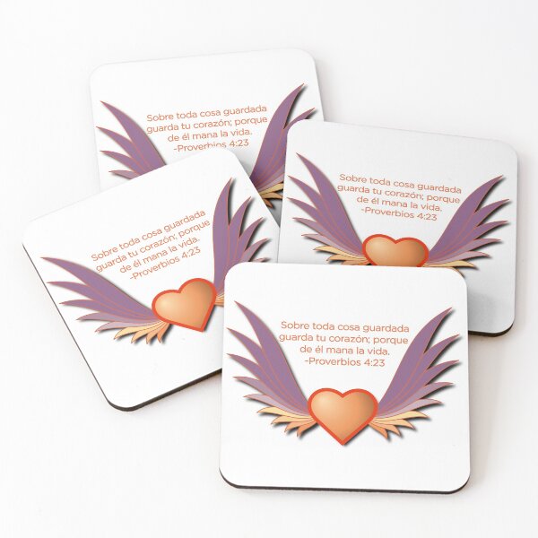 Item preview, Corazon con Alas Proverbios 4:23 Versiculo Biblico designed and sold by Jesus Bosque Pachot.
