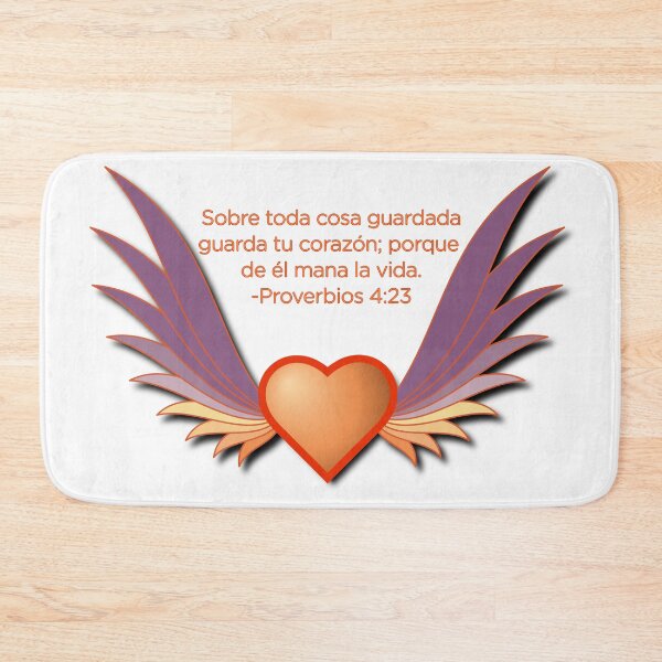Item preview, Corazon con Alas Proverbios 4:23 Versiculo Biblico designed and sold by Jesus Bosque Pachot.