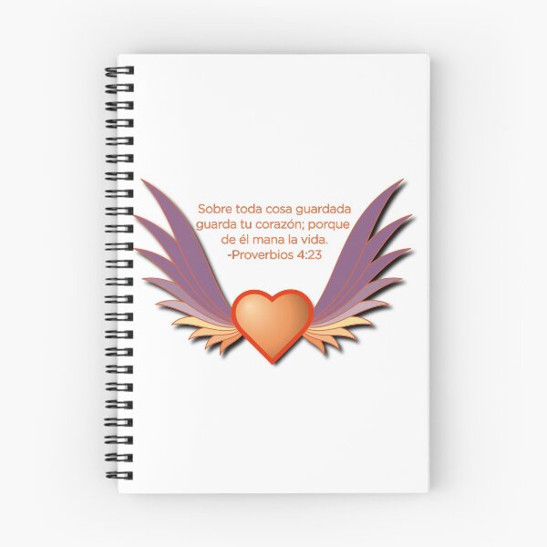 Item preview, Corazon con Alas Proverbios 4:23 Versiculo Biblico designed and sold by Jesus Bosque Pachot.