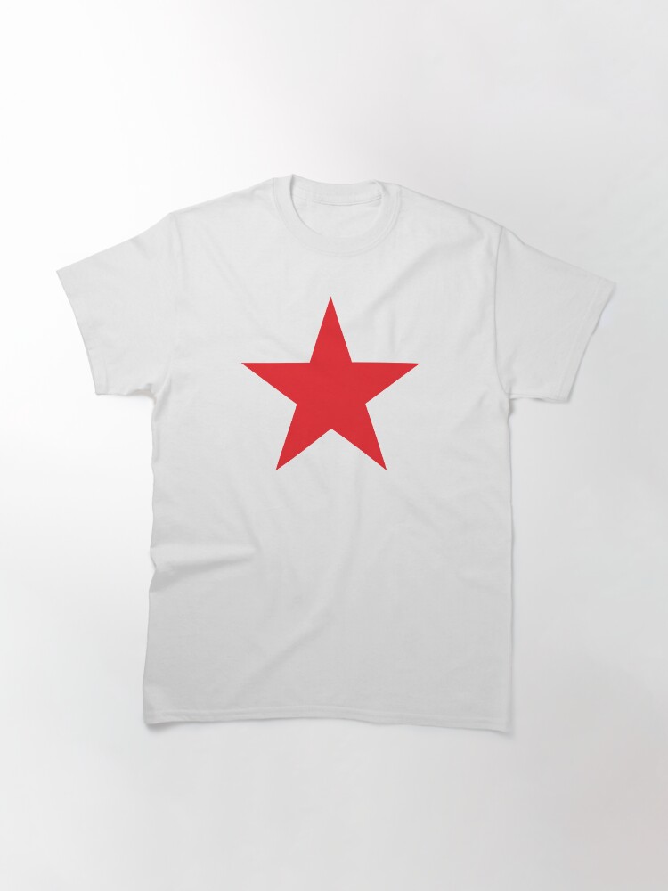 Alternate view of Red Star, STAR, RED, Stardom, Power to the people! Red Dwarf, Stellar, Cosmic. Classic T-Shirt