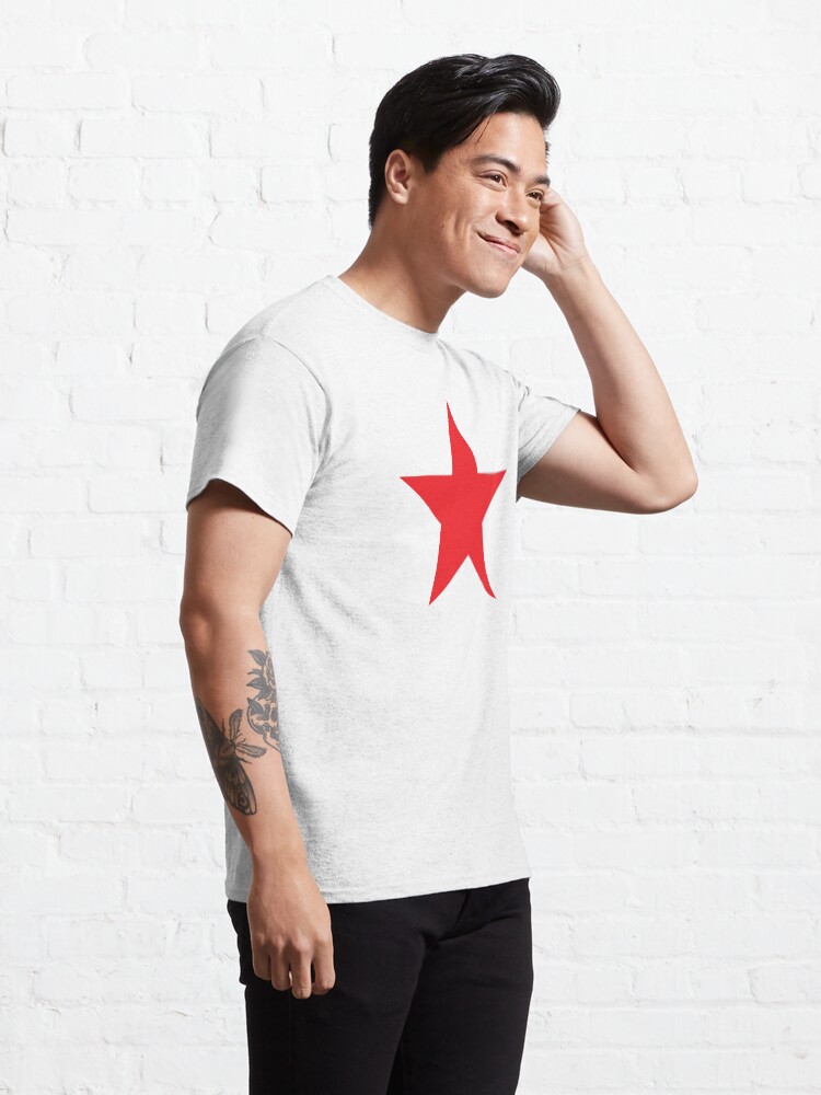 Alternate view of Red Star, STAR, RED, Stardom, Power to the people! Red Dwarf, Stellar, Cosmic. Classic T-Shirt