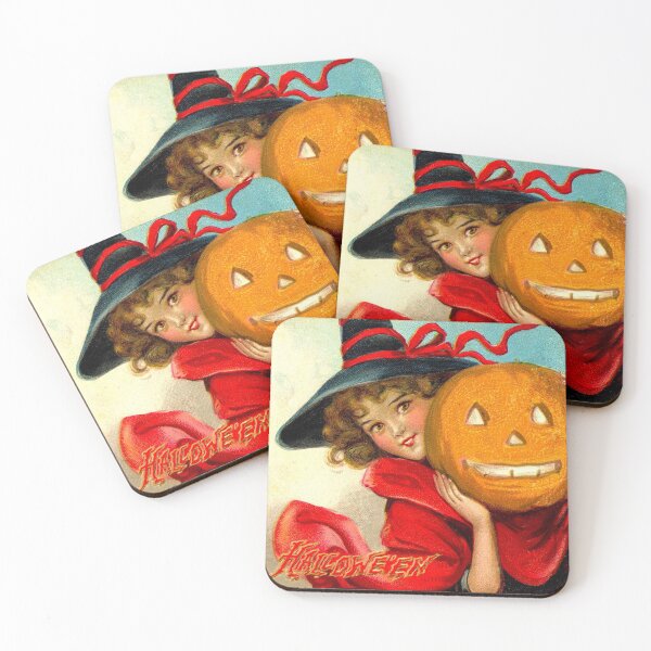 Item preview, Vintage Halloween Witch With Pumpkin designed and sold by Retro Salt.