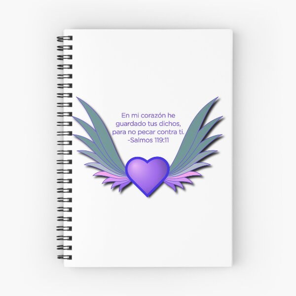 Item preview, Corazon Con Alas V. Azul Salmos 119:11 Versiculo Biblico designed and sold by Jesus Bosque Pachot.