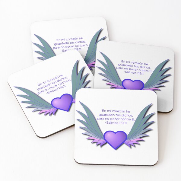 Item preview, Corazon Con Alas V. Azul Salmos 119:11 Versiculo Biblico designed and sold by Jesus Bosque Pachot.