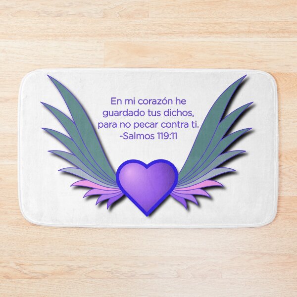 Item preview, Corazon Con Alas V. Azul Salmos 119:11 Versiculo Biblico designed and sold by Jesus Bosque Pachot.