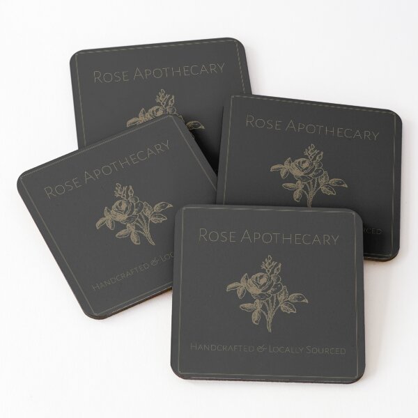 Rose Apothecary Coasters (Set of 4)