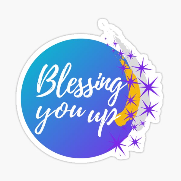 Blessing You Up: Sparkle and Stars Sticker